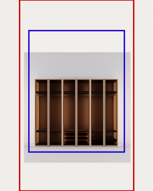 Kledingkast Bora in beige | 141 cm breed