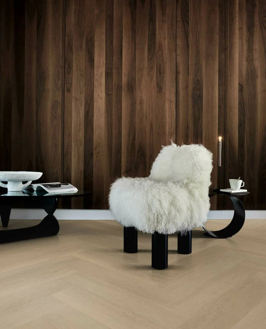 Herringbone plak PVC warm natural - Matteo studio B.V.