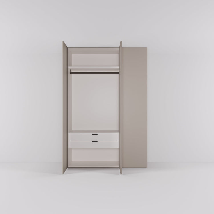 Kledingkast Bora in beige | 141 cm breed - Matteo studio B.V.