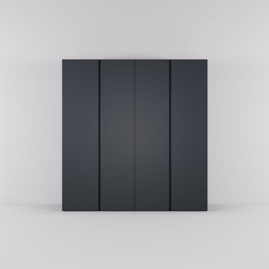 Kledingkast Bora in grafietzwart | 203 cm breed - Matteo studio B.V.