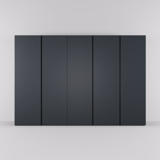 Kledingkast Bora in grafietzwart | 308 cm breed - Matteo studio B.V.