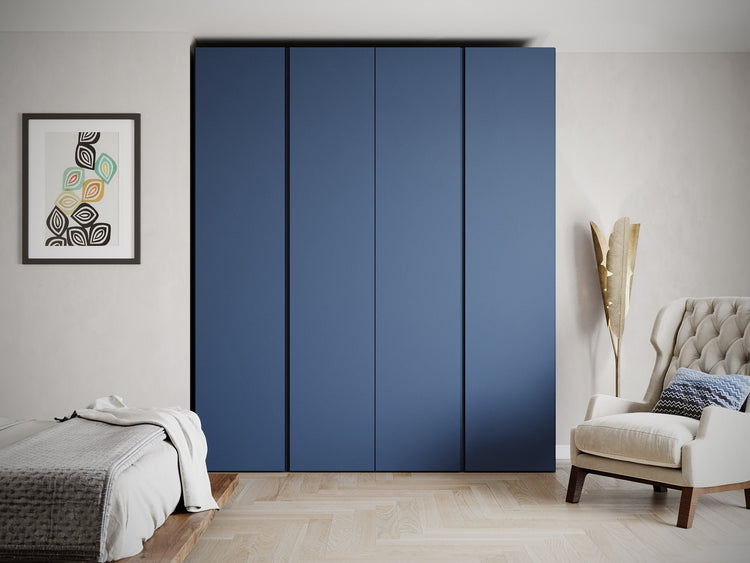 Kledingkast Bora in nachtblauw | 203 cm breed - Matteo studio B.V.