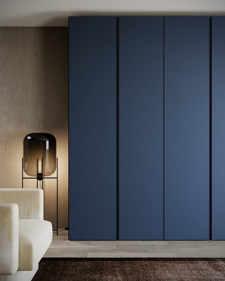 Kledingkast Bora in nachtblauw | 203 cm breed - Matteo studio B.V.