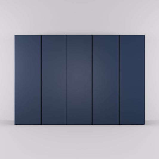 Kledingkast Bora in nachtblauw | 308 cm breed - Matteo studio B.V.