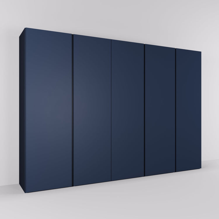 Kledingkast Bora in nachtblauw | 308 cm breed - Matteo studio B.V.