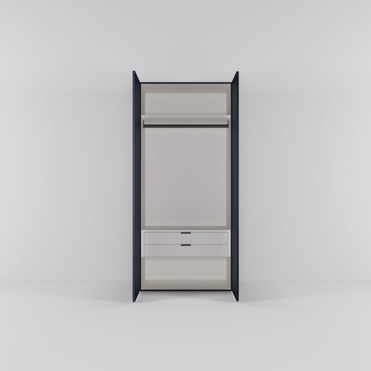 Kledingkast Bora in nachtblauw | 95 cm breed - Matteo studio B.V.
