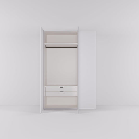 Kledingkast Bora in wit | 141 cm breed - Matteo studio B.V.