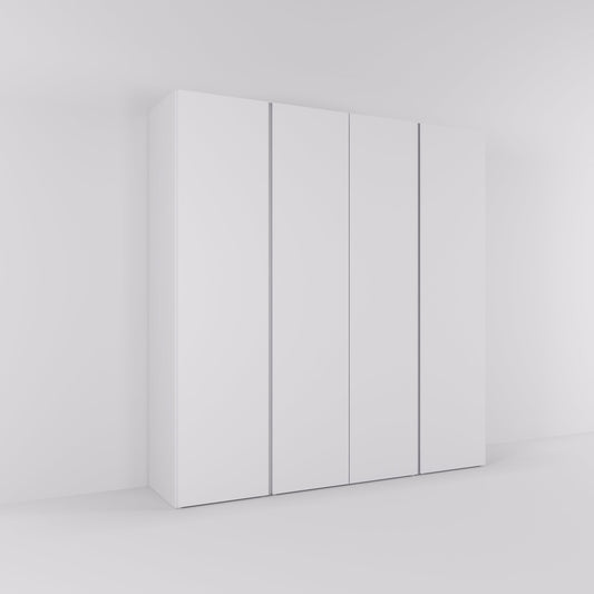 Kledingkast Bora in wit | 203 cm breed - Matteo studio B.V.