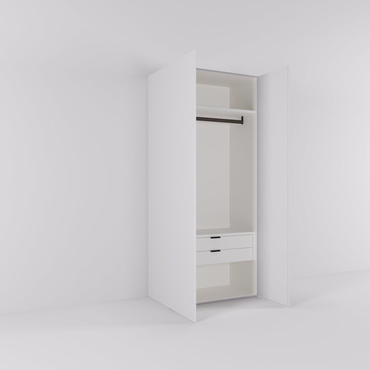 Kledingkast Bora in wit | 95 cm breed - Matteo studio B.V.