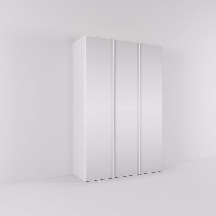 Kledingkast Levante in wit met spiegelglas | 141 cm breed - Matteo studio B.V.