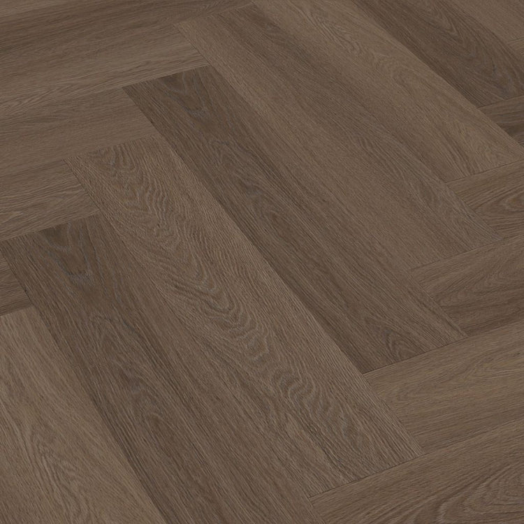 YUP Fulham visgraat plak PVC brown - Matteo studio B.V.
