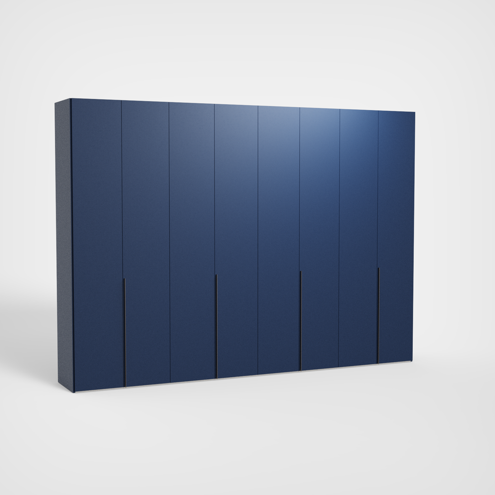 Blu Oltremare wand — gesloten kast