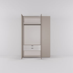 Kledingkast Bora in beige | 141 cm breed - Matteo studio B.V.