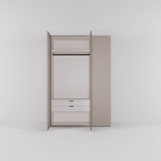 Kledingkast Bora in beige | 141 cm breed - Matteo studio B.V.