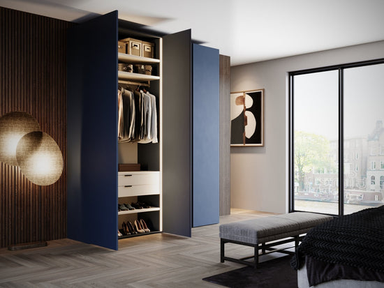 Kledingkast Bora in beige | 95 cm breed - Matteo studio B.V.