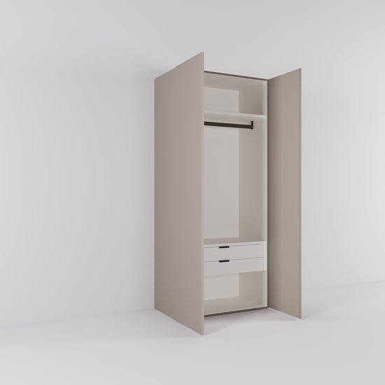 Kledingkast Bora in beige | 95 cm breed - Matteo studio B.V.