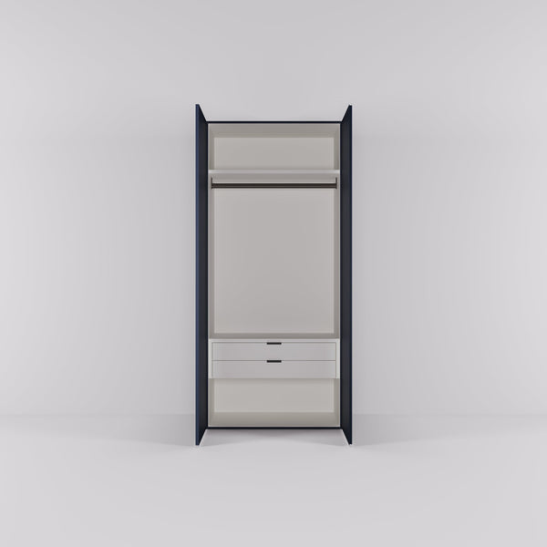 Kledingkast Bora in nachtblauw | 95 cm breed - Matteo studio B.V.