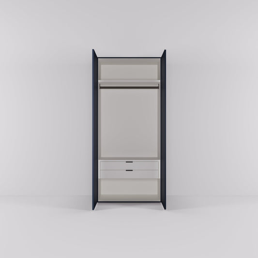 Kledingkast Bora in nachtblauw | 95 cm breed - Matteo studio B.V.
