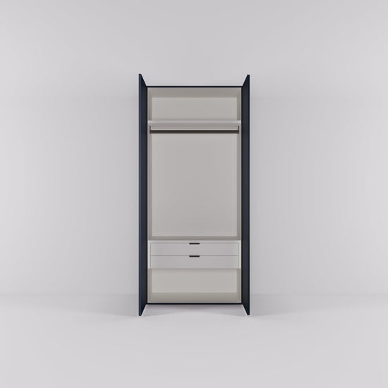 Kledingkast Bora in nachtblauw | 95 cm breed - Matteo studio B.V.