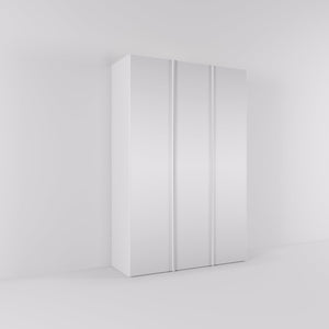 Kledingkast Levante in wit met spiegelglas | 141 cm breed - Matteo studio B.V.