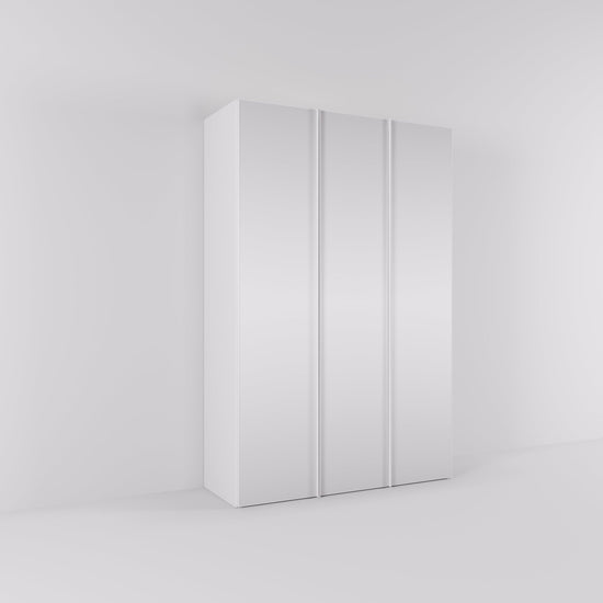 Kledingkast Levante in wit met spiegelglas | 141 cm breed - Matteo studio B.V.