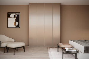 Kledingkast Levante in wit met spiegelglas | 303 cm breed - Matteo studio B.V.