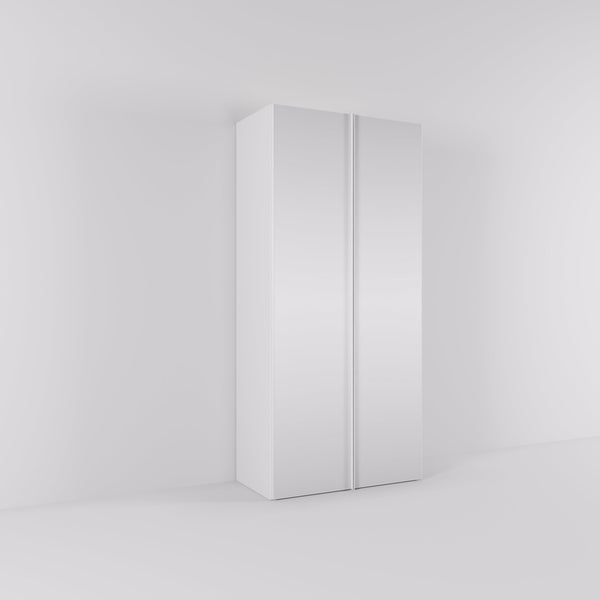 Kledingkast Levante in wit met spiegelglas | 95 cm breed - Matteo studio B.V.