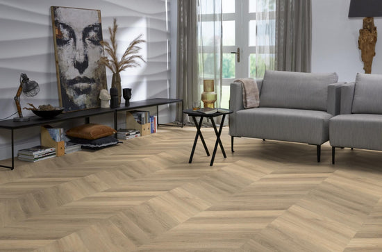 YUP Chevron plak PVC beige - Matteo studio B.V.