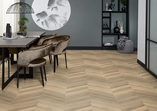 YUP Chevron plak PVC beige - Matteo studio B.V.