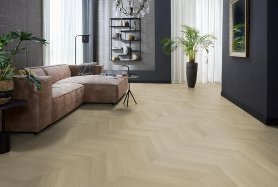 YUP Fulham chevron plak PVC natural oak - Matteo studio B.V.