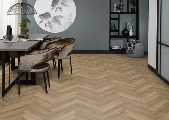 YUP herringbone klik PVC natural - Matteo studio B.V.