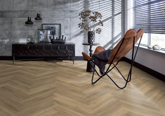 YUP herringbone klik PVC natural - Matteo studio B.V.