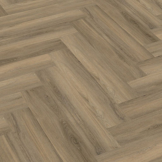 YUP Herringbone plak PVC light brown - Matteo studio B.V.